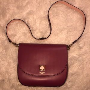 Burgundy Kate spade bag